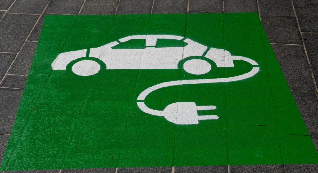 Señalización de estación de carga para vehículos eléctricos