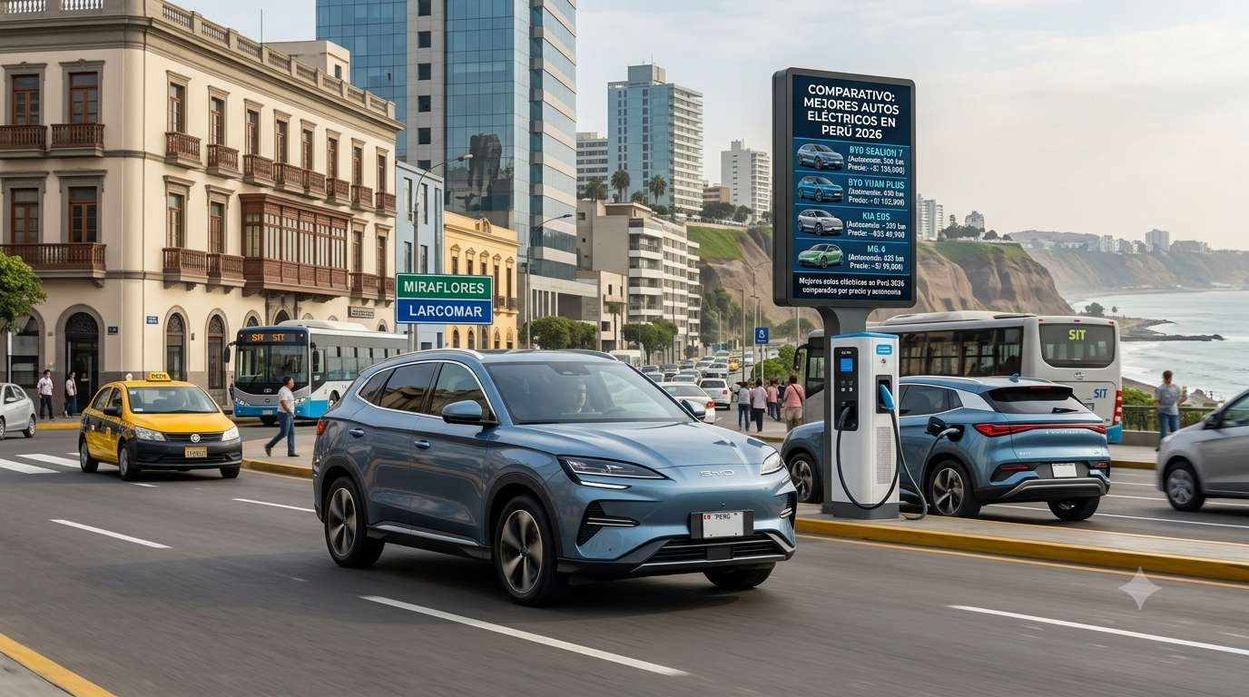 Los mejores autos eléctricos en Perú 2026: guía de precios, autonomía y cuál te conviene