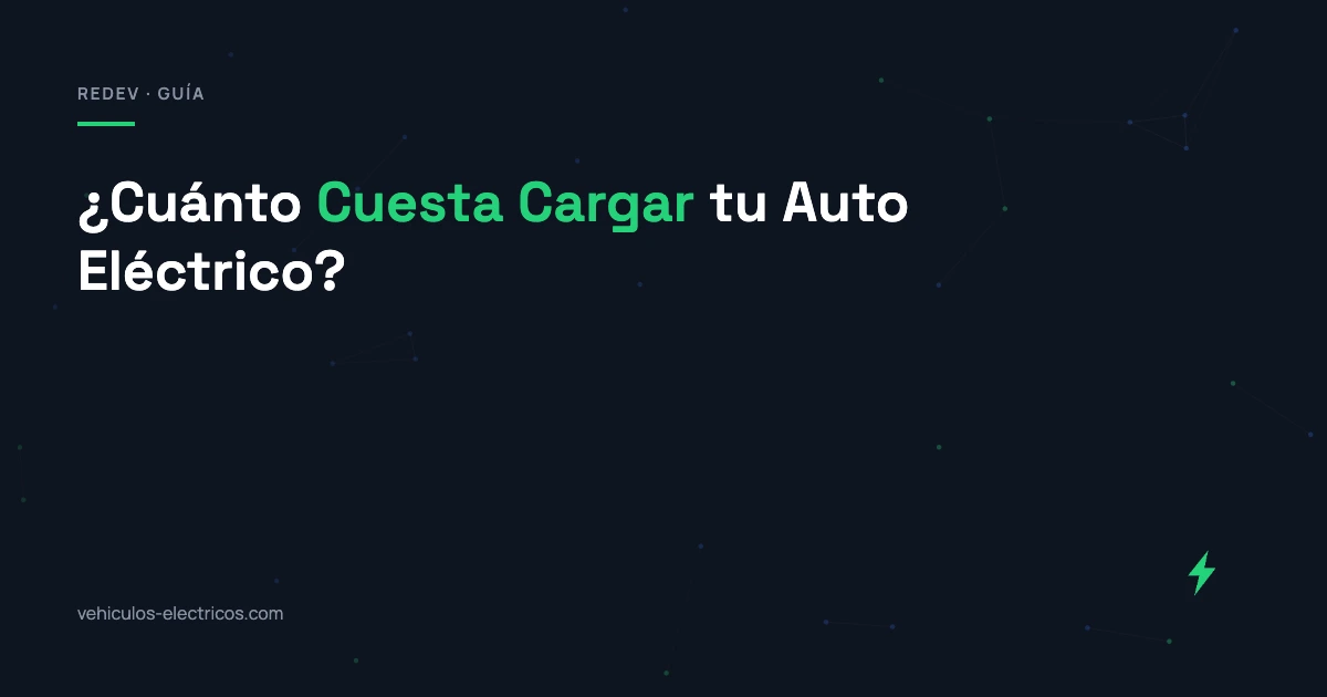 Costo de cargar un auto eléctrico en Perú — guía RedEV